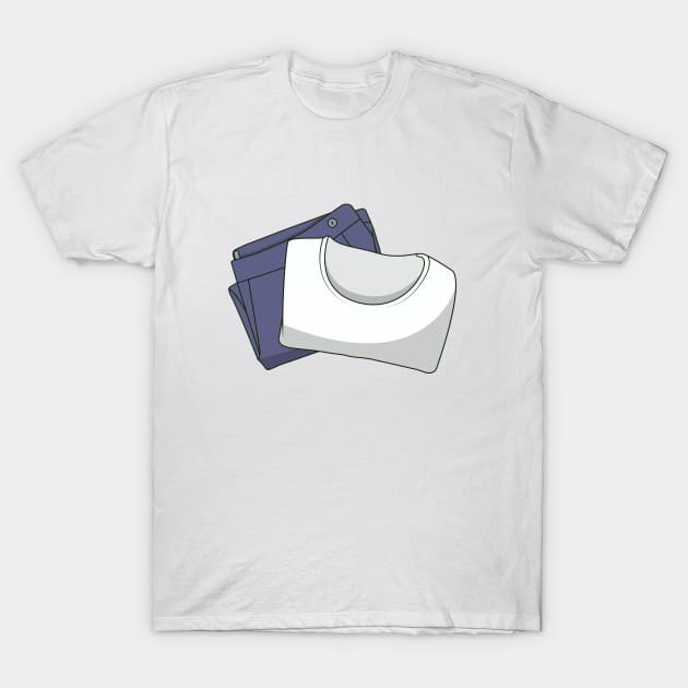 Folded Clothes T-Shirt by KH Studio